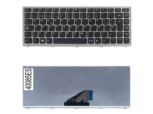Spanish Keyboard 25204859 for Lenovo Ideapad U310 with silver frame
