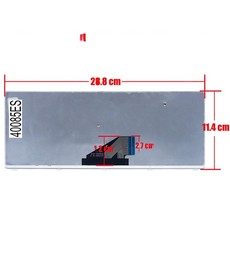 Spanish Keyboard 25204859 for Lenovo Ideapad U310 with silver frame