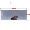 Clavier espagnol 25204859 pour Lenovo Ideapad U310 avec cadre argenté