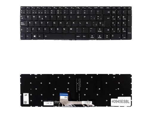 Spanische Tastatur mit Hintergrundbeleuchtung 5CB0M32556 für Lenovo Yoga 510-15IKB