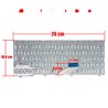 Spanish Keyboard 5N20M53663 for Lenovo Ideapad 110S 110S-11IBR White