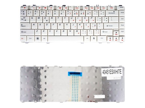 White Spanish Keyboard 25008100 for Lenovo Ideapad B460 Y450 Y560