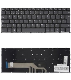 Spanish Keyboard for Lenovo Ideapad Flex 5 14ALC05 with part number 5CB1A14130 no frame and in grey color