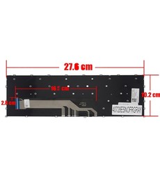 Clavier Espagnol pour Lenovo Ideapad Flex 5 14ALC05 avec numéro de pièce 5CB1A14130 sans cadre et de couleur grise