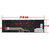 Spanish Keyboard for Lenovo Ideapad Flex 5 14ALC05 with part number 5CB1A14130 no frame and in grey color