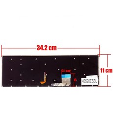 Teclado Espanhol Retroiluminado 25215987 para Lenovo Y50 Y70