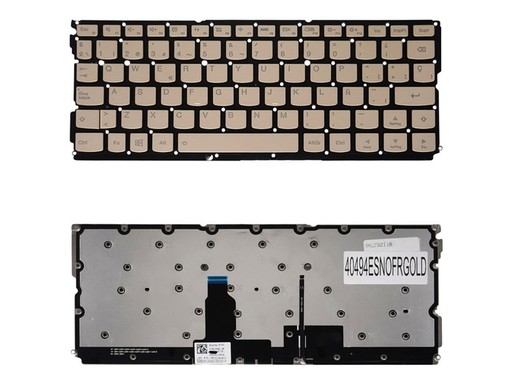 Teclado Español para Lenovo Yoga 900S-12ISK 5CB0K93868 color oro retroiluminado