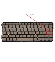 Teclado Espanhol para Lenovo Yoga 900S-12ISK 5CB0K93868 cor dourada retroiluminado