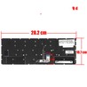 Clavier espagnol SN20Q88164 pour Lenovo Yoga C930-13IKB rétroéclairé