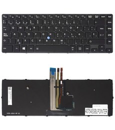 Clavier Espagnol G83C000GV5UE pour Toshiba Tecra A40-C avec rétroéclairage et pointeur