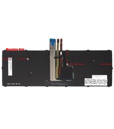Teclado Espanhol G83C000GV5UE para Toshiba Tecra A40-C com retroiluminação e ponto de controlo
