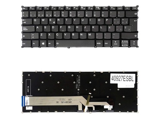 Clavier Espagnol SN20T09301 pour Lenovo IdeaPad S540-14IWL gris rétroéclairé