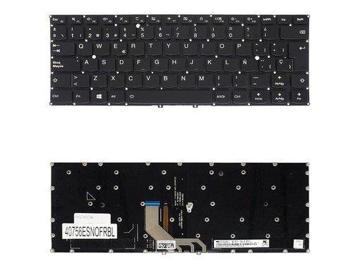 Clavier espagnol rétroéclairé SN20L24331 pour Lenovo Yoga 910-13IKB