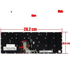 Clavier espagnol rétroéclairé SN20L24331 pour Lenovo Yoga 910-13IKB