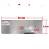 Clavier espagnol 1-487-387-11 pour Sony Vaio VGN-NW Series Blanc avec cadre argenté