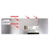 Clavier espagnol 1-487-387-11 pour Sony Vaio VGN-NW Series Blanc avec cadre argenté