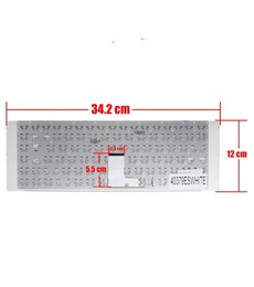 Clavier Espagnol NSK-SF0SW pour Sony Vaio VPC-EG couleur Blanc