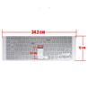 Clavier Espagnol NSK-SF0SW pour Sony Vaio VPC-EG couleur Blanc