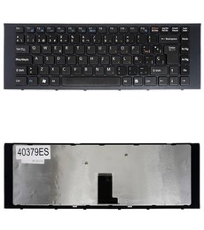 Clavier Espagnol 148969711 pour Sony Vaio VPC-EG Series Noir