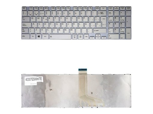 White Spanish Keyboard V000310810 for Toshiba Satellite L50-A L70-A Laptop
