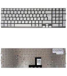 Spanische Tastatur MP-09L23GR-8863 für Sony Vaio VPC-EC Serie, weiß rahmenlos
