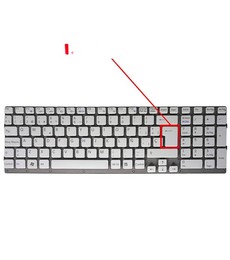 Teclado Español MP-09L23GR-8863 para Sony Vaio VPC-EC Series, color blanco sin marco