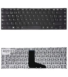 Clavier espagnol 9Z.N7PSQ.C0U pour Toshiba Satellite C40-A C45-A avec cadre noir