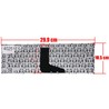 Spanish Keyboard 9Z.N7PSQ.C0U for Toshiba Satellite C40-A C45-A with black frame