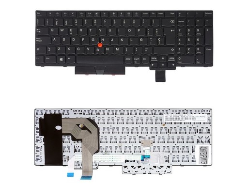 Spanish Keyboard for Lenovo ThinkPad T570 T580 with pointer 01HX259
