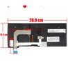 Clavier espagnol 00HW763 pour Lenovo ThinkPad Yoga 14 460 avec pointeur et rétroéclairage