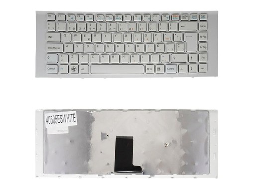Clavier Espagnol Blanc 148782081 pour Sony Vaio VPC-EA et PCG-61211M