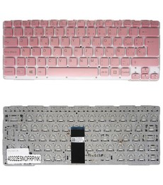 Teclado Español Rosa para Sony Vaio SVE14A SVE14 sin marco, referencia 149118711ES