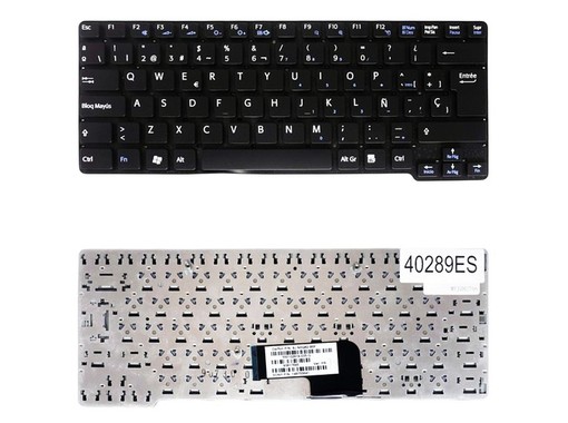 Spanish Keyboard 148755521 for Sony Vaio VPC-CW series, black color without frame