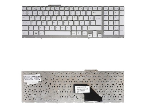 Teclado Español 148781111 para Sony VAIO VPC-F11 F12 F13 Blanco sin marco