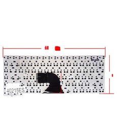 Spanische Tastatur MP-04273US-5281 für Toshiba Satellite L40 und L45, schwarz mit Rahmen.