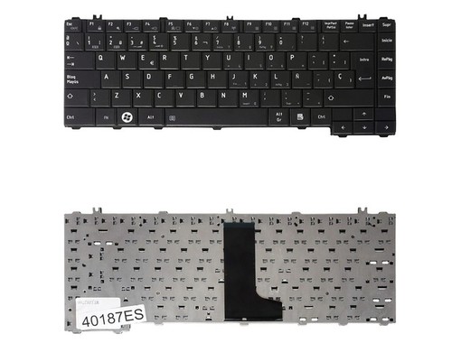 Teclado Español 6037B0048202 para Toshiba Satellite L600 C600 C640 con marco