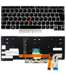 Spanish Keyboard 01YP240 for Lenovo ThinkPad E480 T490 with backlight and pointer