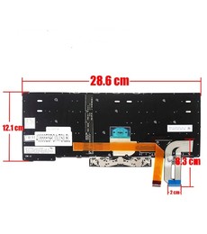Teclado Espanhol 01YP240 para Lenovo ThinkPad E480 T490 com retroiluminação e apontador