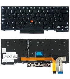 Clavier espagnol 01YP240 pour Lenovo Thinkpad E480 T490 avec rétroéclairage et pointeur