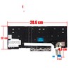 Spanische Tastatur 01YP240 für Lenovo ThinkPad E480 T490 mit Zeiger und silbernem Rahmen