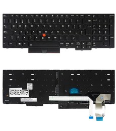 Clavier espagnol pour Lenovo ThinkPad E580 E590 avec P/N 01YP680, rétroéclairé et avec pointeur