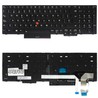 Teclado Espanhol para Lenovo ThinkPad E580 E590 com P/N 01YP680, retroiluminado e com ponteiro