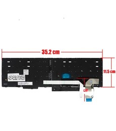 Spanish Keyboard for Lenovo ThinkPad E580 E590 with P/N 01YP680, backlit and with pointer