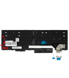 Clavier espagnol pour Lenovo ThinkPad E580 E590 avec P/N 01YP680, rétroéclairé et avec pointeur