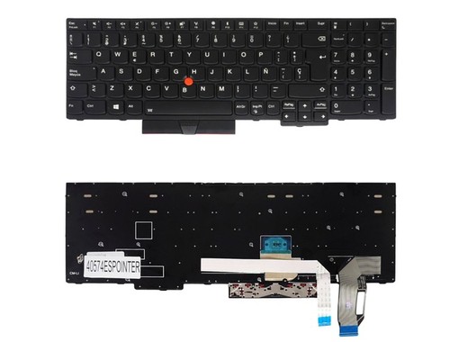 Teclado Español para Lenovo ThinkPad E580 E590 con Pointer 01YP680