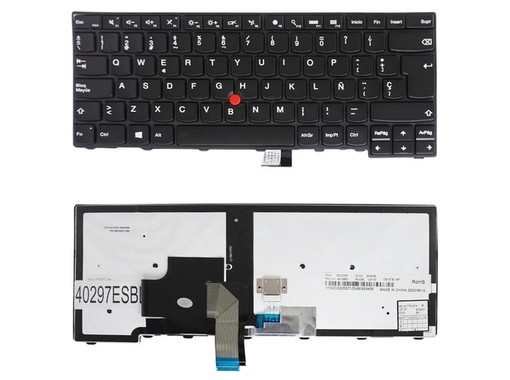 Spanish Keyboard for Lenovo Thinkpad T440 T450 T460 with Pointer and Backlight 01EN471