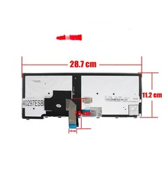 Spanische Tastatur für Lenovo Thinkpad T440 T450 T460 mit Pointer und Hintergrundbeleuchtung 01EN471
