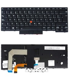 Teclado Espanhol 01AX475 para Lenovo ThinkPad T470 T480 com retroiluminação e ponto de controlo