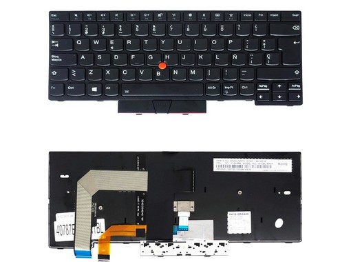 Teclado Español 01AX475 para Lenovo ThinkPad T470 T480 con retroiluminación y pointer