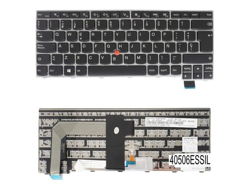 Spanish Keyboard 01EN610 for Lenovo ThinkPad T470s and T460s with pointer